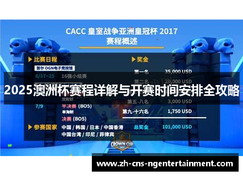 2025澳洲杯赛程详解与开赛时间安排全攻略